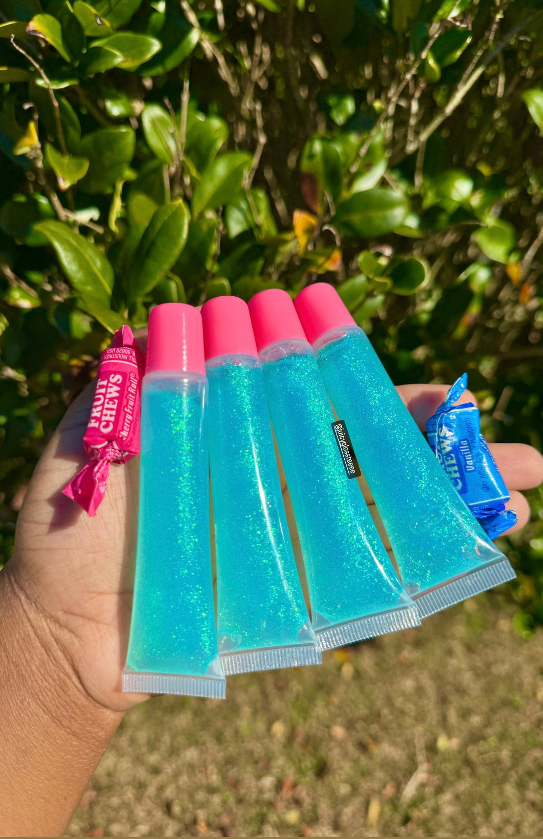 Baby Blue Butterfly Lip Gloss Juicy Gloss and Products