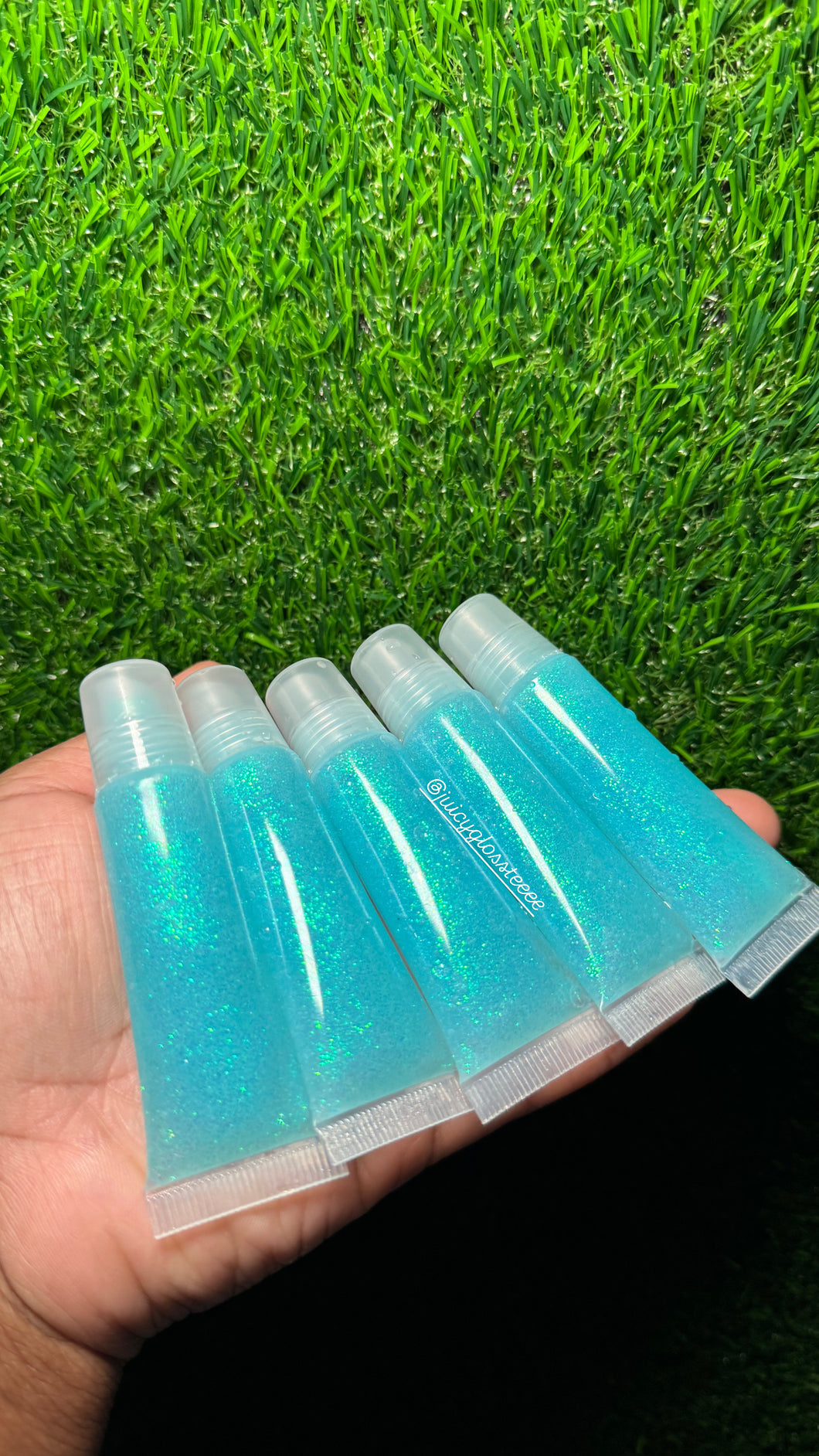 Baby Blue Butterfly Lip Gloss